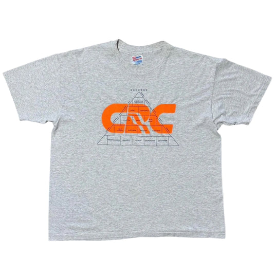 90s Triblend Neon Orange GRC Discipline Graphic Training T-shirt