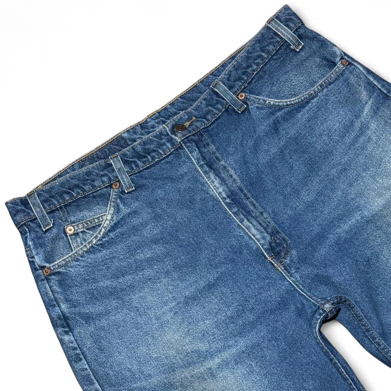 Orange Tab Levi’s 505 Straight Leg Blue Denim Jeans