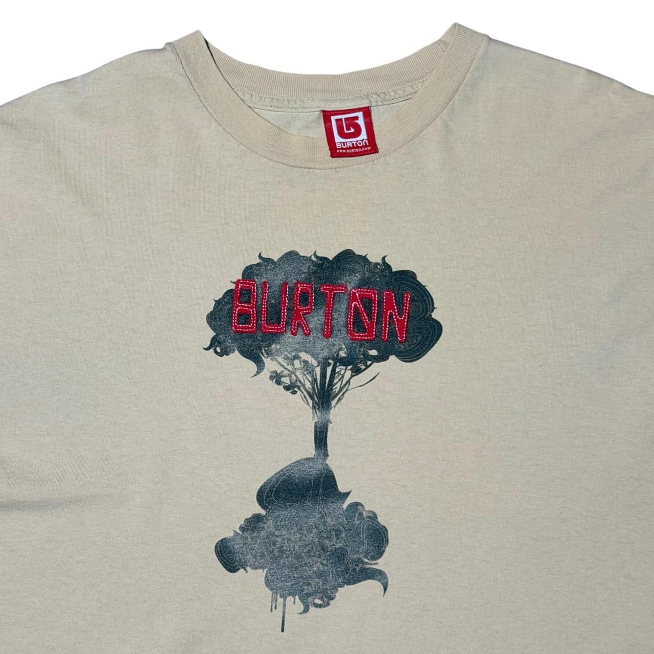 90s Y2K Burton Snowboards Embroidered Graphic Surf Skater Sports T-shirt