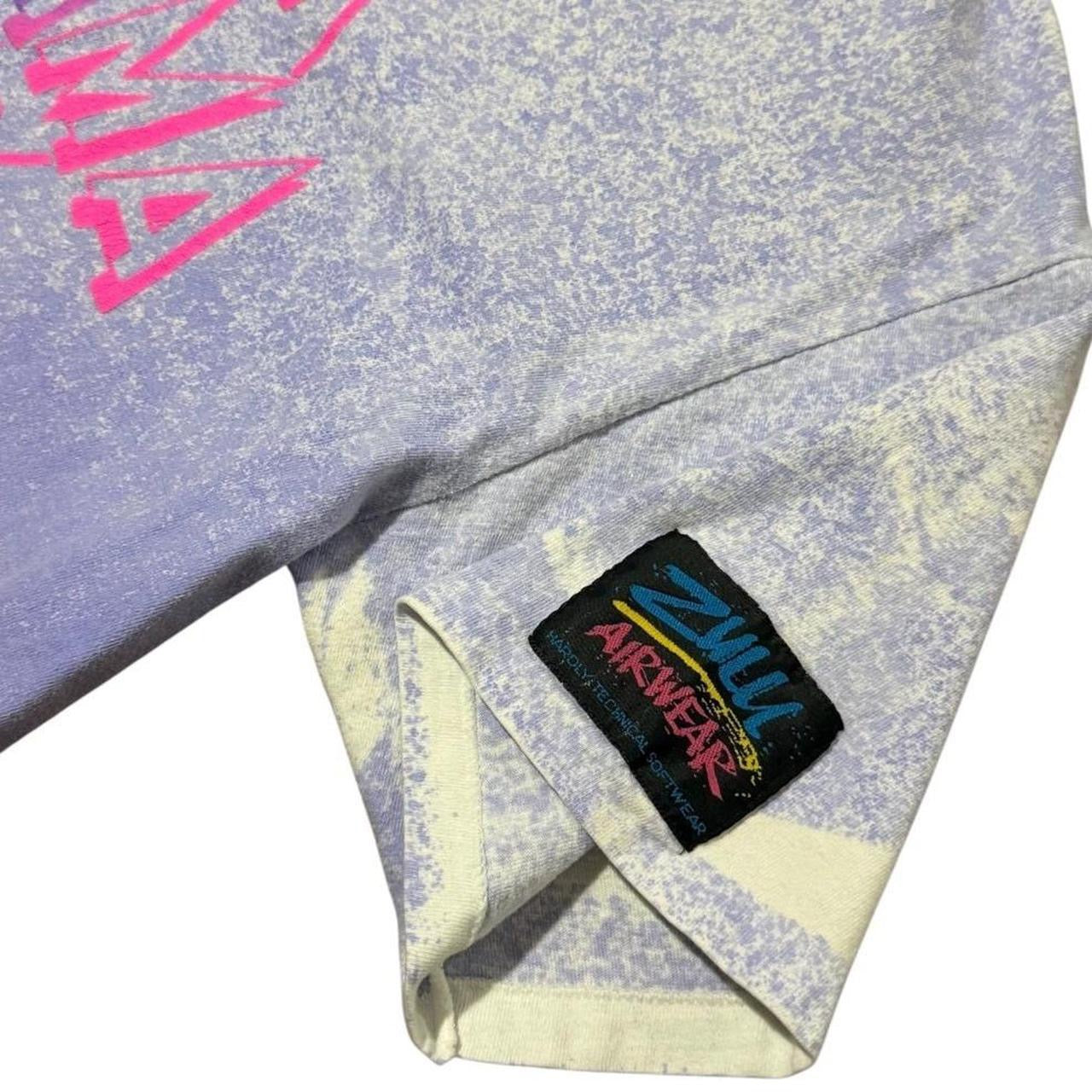 90s Zulu Shinerama Pepsi Purple Acid Wash Tie Dye Promo Graphic T-shirt