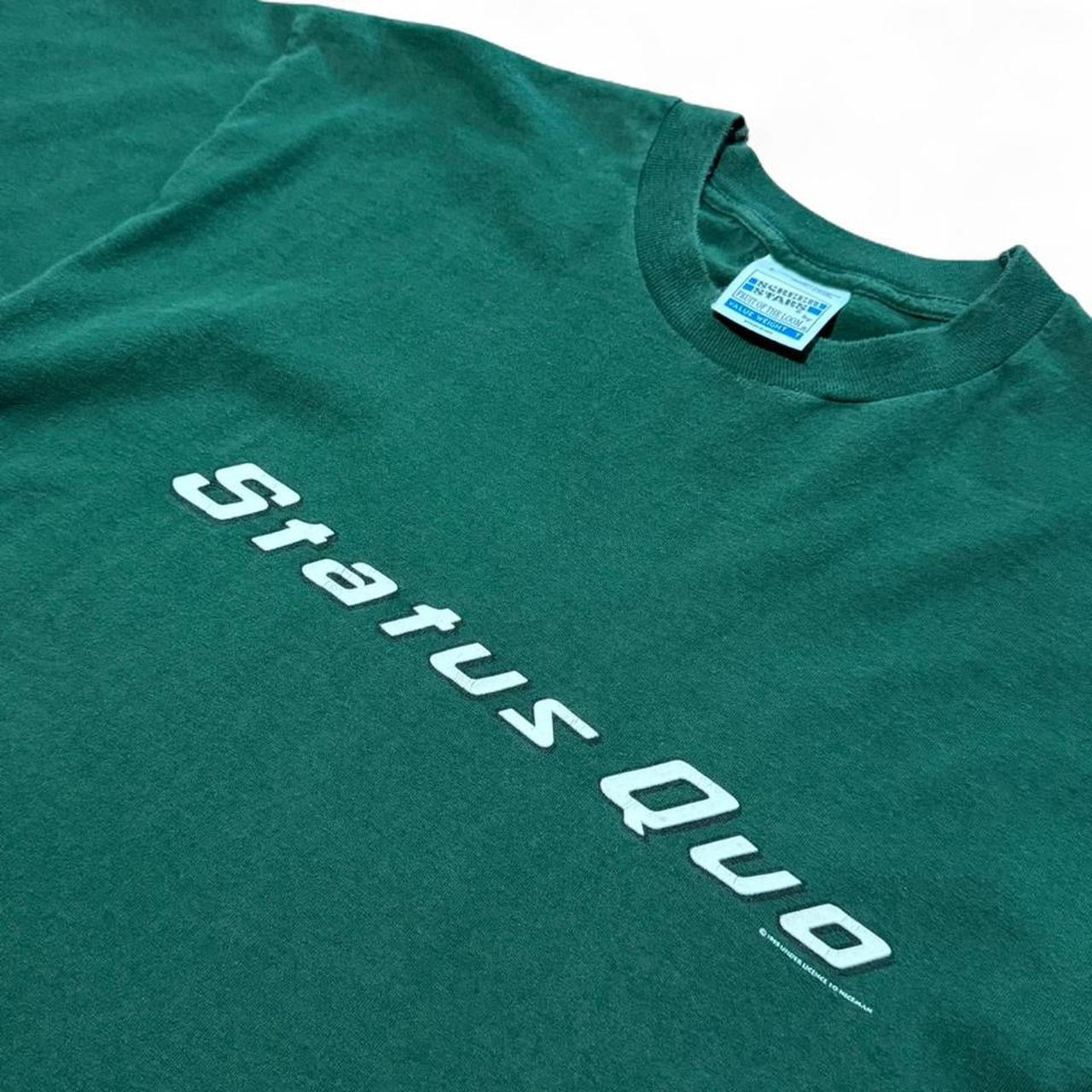 Vintage 1995 Status Quo Rock Band Concert Music Merch Tour T-shirt
