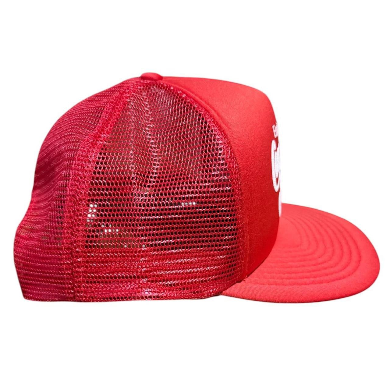 Vintage 90s Red Coca-Cola Retro Trucker Foam Mesh Snapback Hat Cap