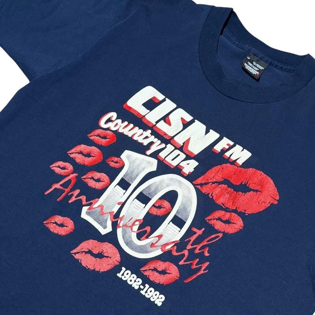 90s CISN FM Country Music Radio Station Anniversary Promo Merch T-shirt