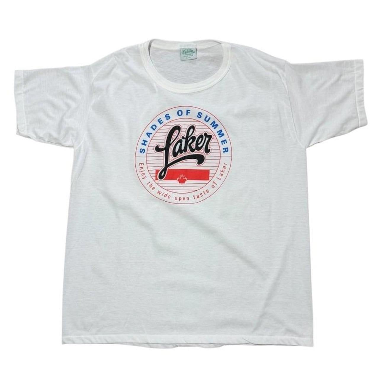 80s Laker Beer Shades of Summer Promo Graphic Single Stitch T-shirt