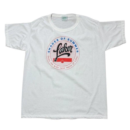 80s Laker Beer Shades of Summer Promo Graphic Single Stitch T-shirt