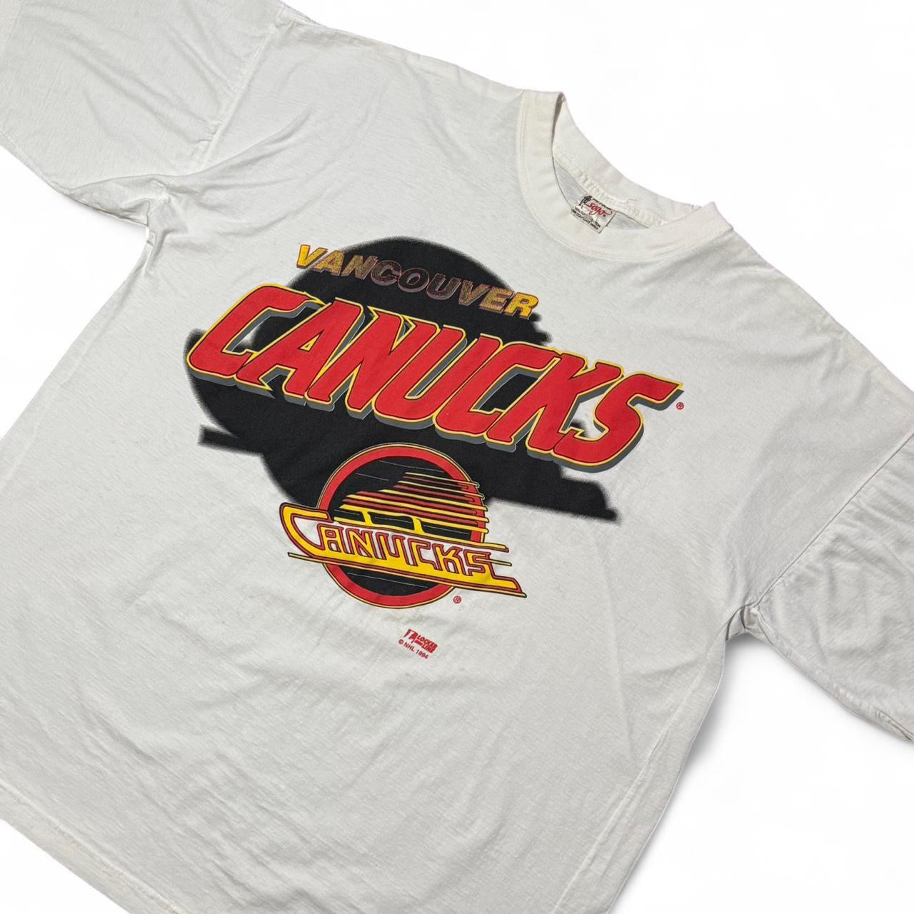 1991 Vancouver Canucks NHL Hockey Classic Logo Tee