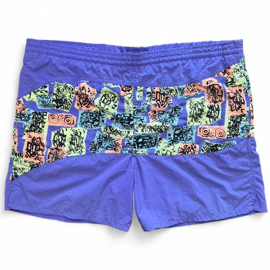 90s Hobie Patterned Swim Shorts