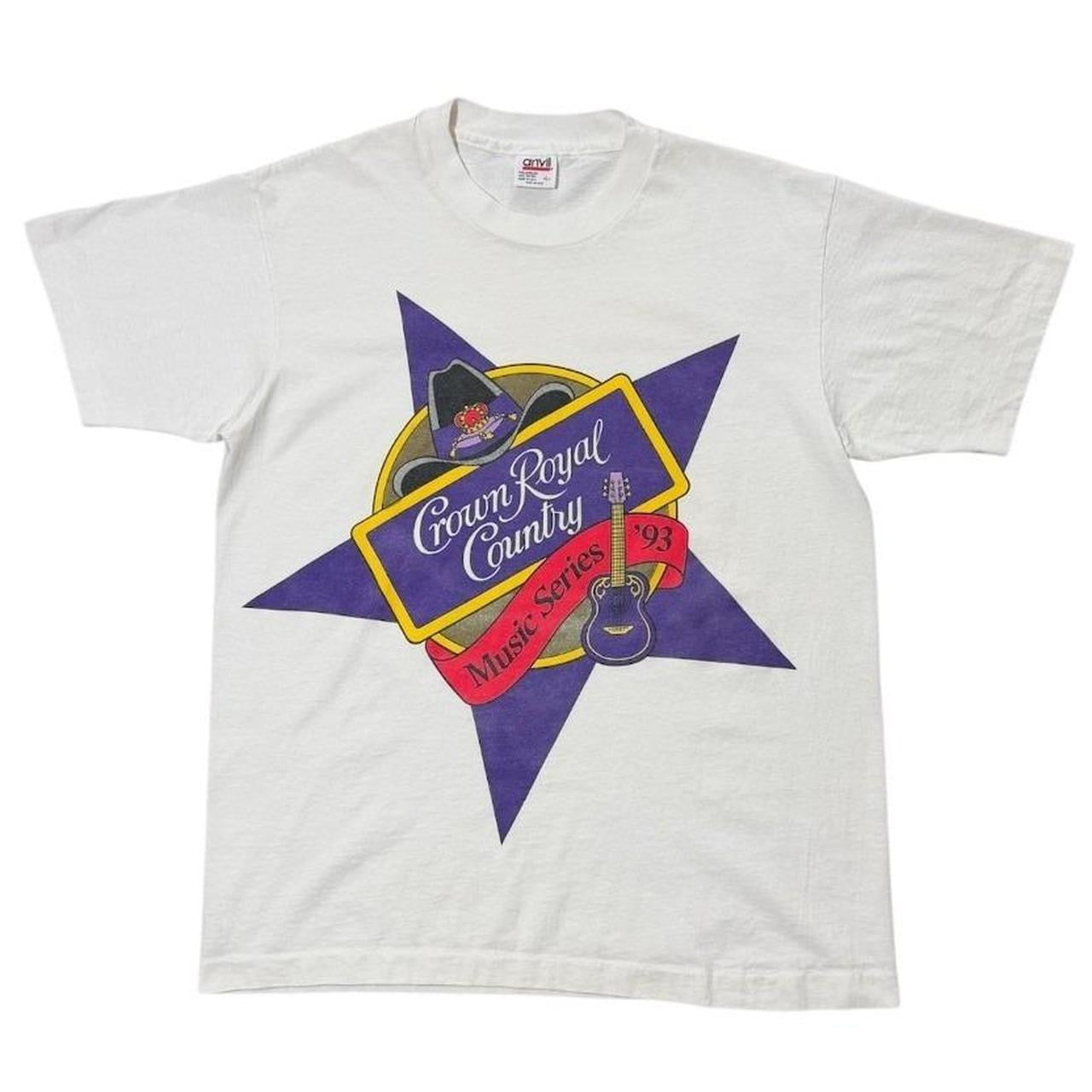 90s Crown Royal Country Music Series USA Alcohol Promo Graphic T-shirt