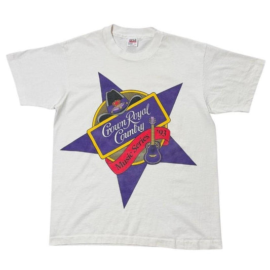90s Crown Royal Country Music Series USA Alcohol Promo Graphic T-shirt