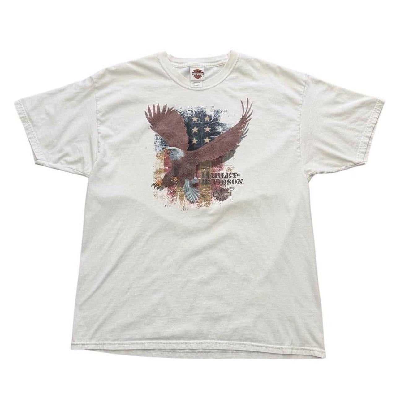 Y2K Harley Davidson Knoxville USA Motorcycle Biker Eagle Graphic T-Shirt