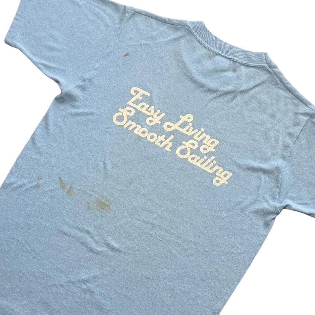 80s Lake Tobesofkee West Harbor Sailing Boat Ocean Yacht Graphic T-shirt