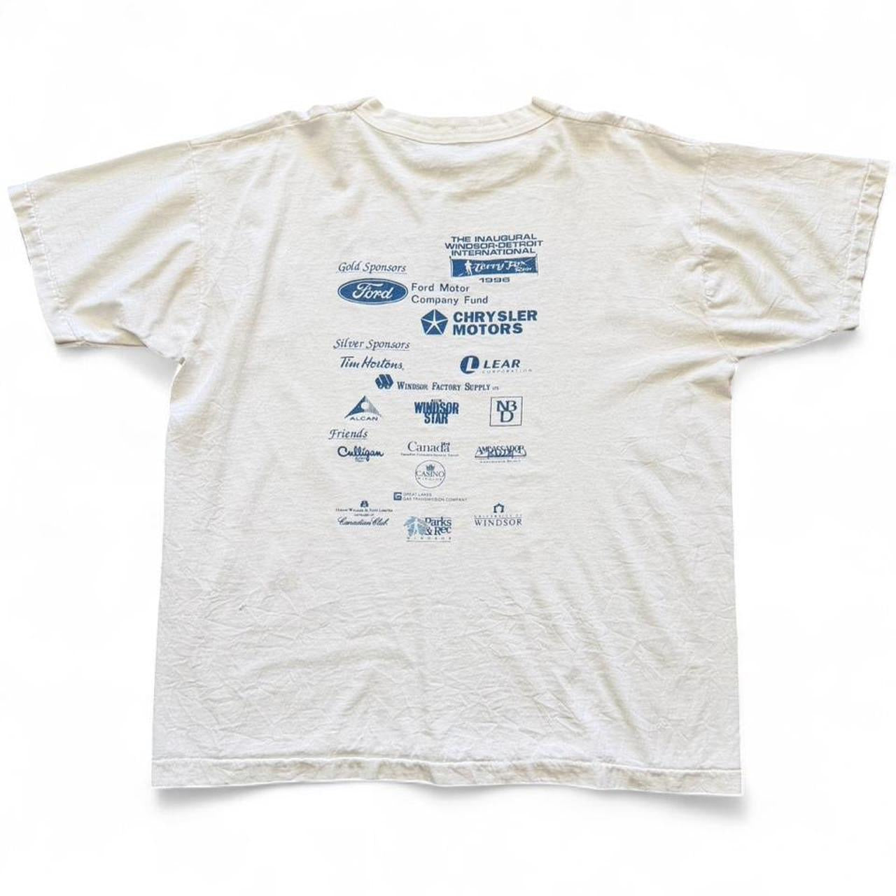90s Terry Fox Run Sponsor Cancer Memorial Marathon Running T-shirt