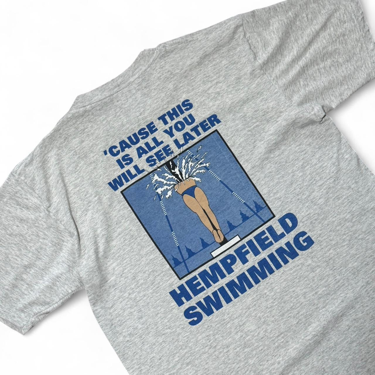 90s Hempfield Novelty Funny Double-sided Swimming Tee
