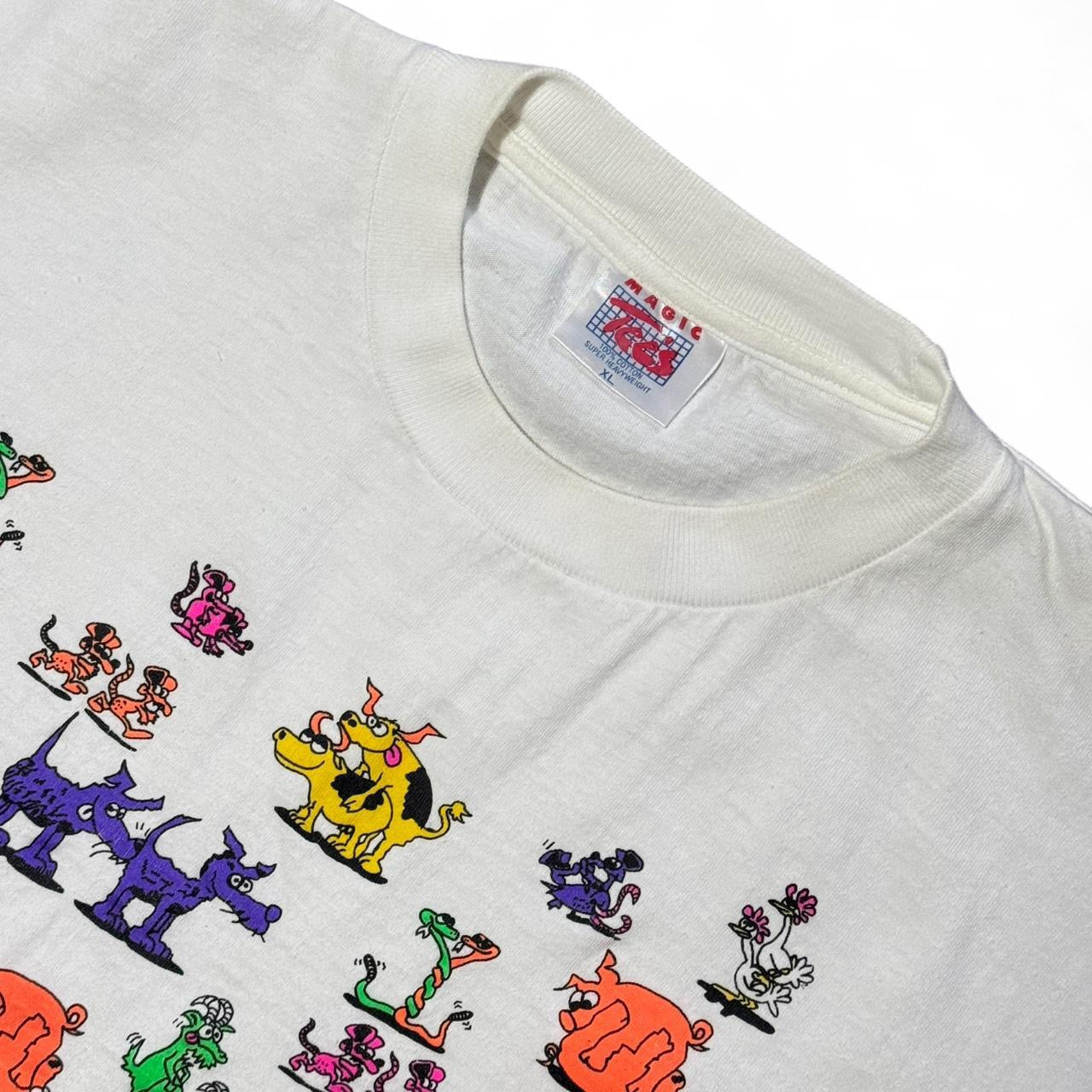 90s Sexy Animals Lewd Novelty Joke Jamaica Graphic Souvenir Tee