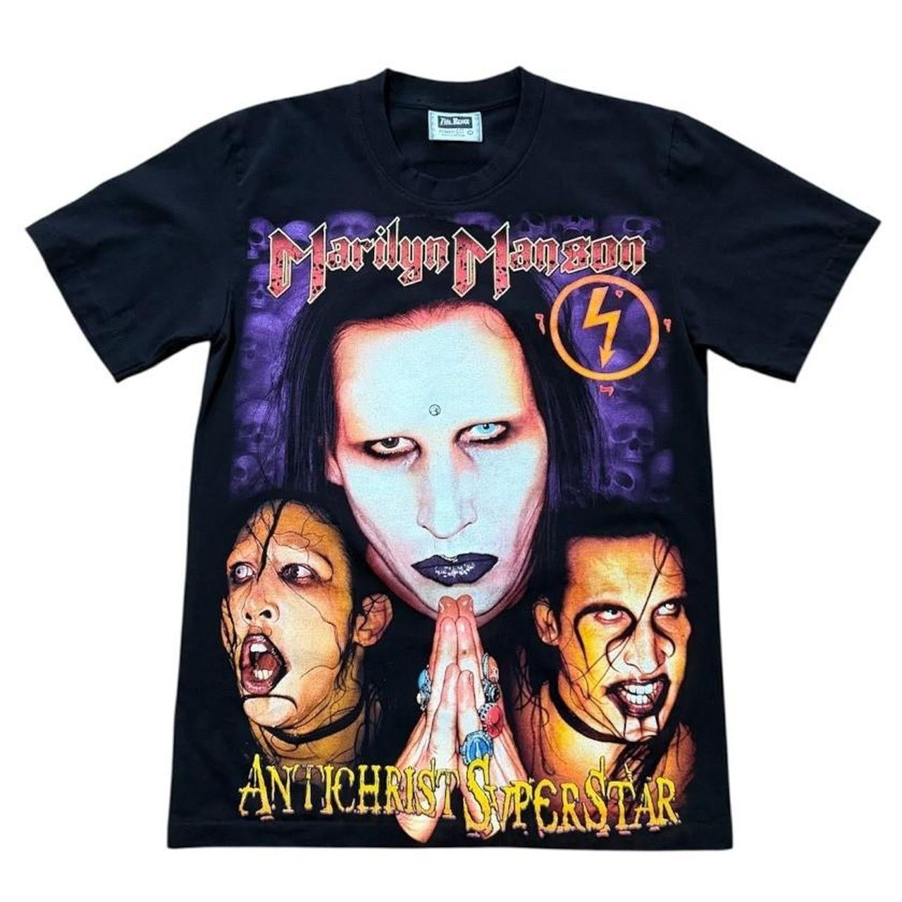 Y2K Marilyn Manson Antichrist Superstar Concert Merch Band Tour T-shirt