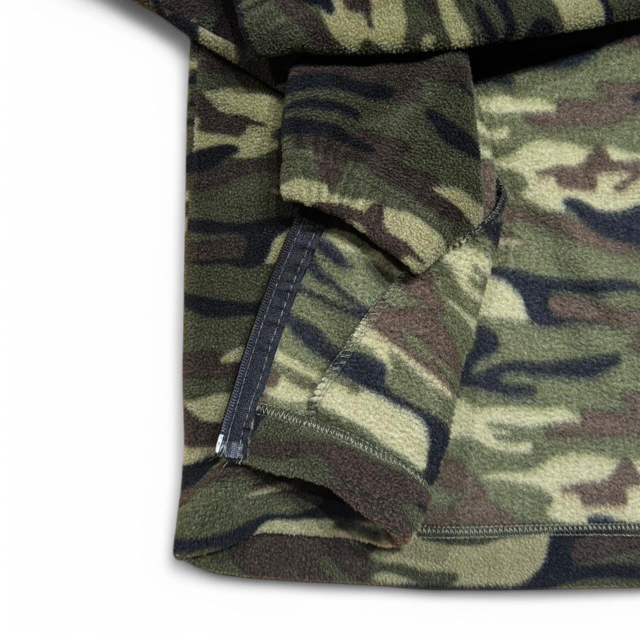 Green Camouflage Fleece Zip-Up
