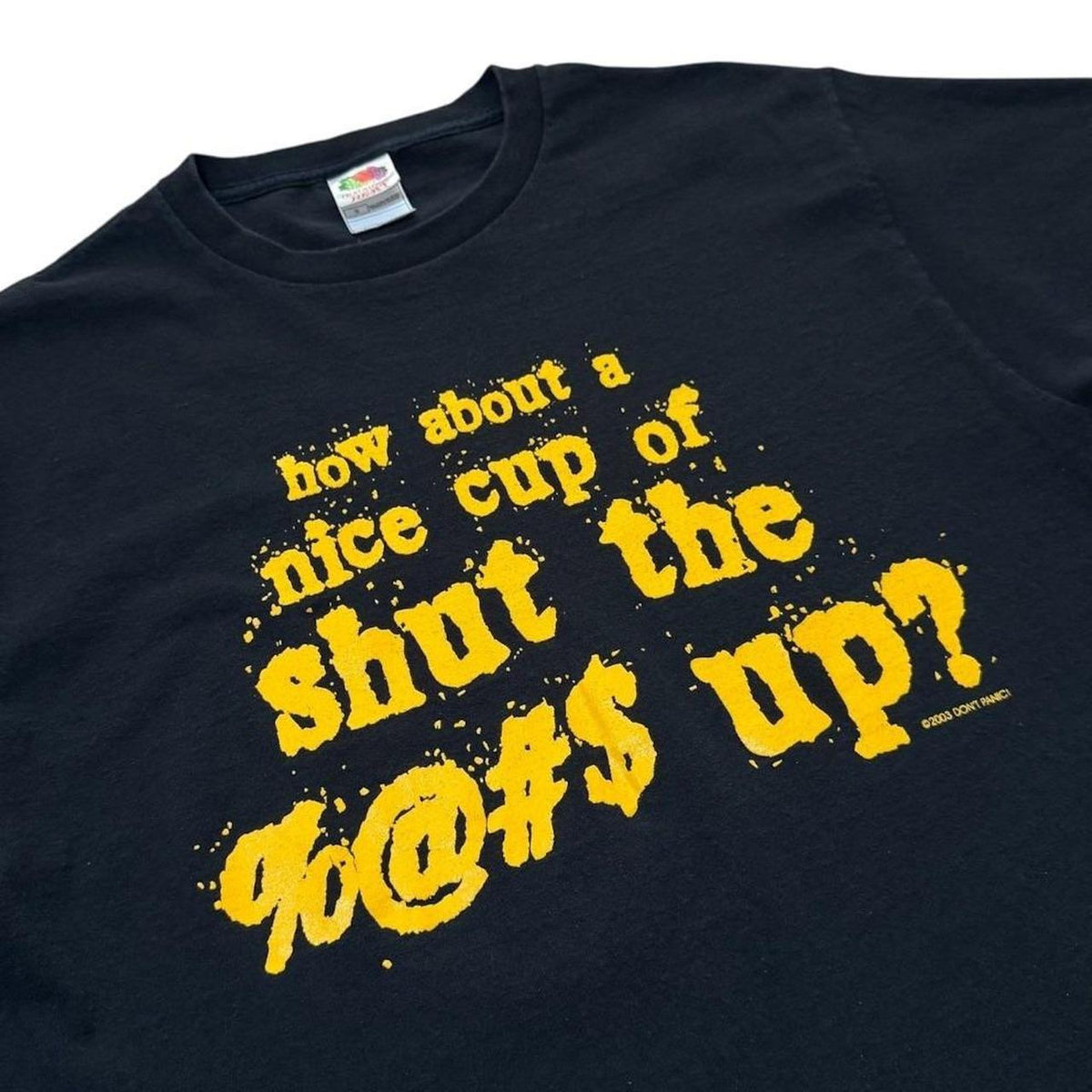 Y2K Shut The F*ck Up Slogan Offensive Rude Quote Graphic Funny T-shirt