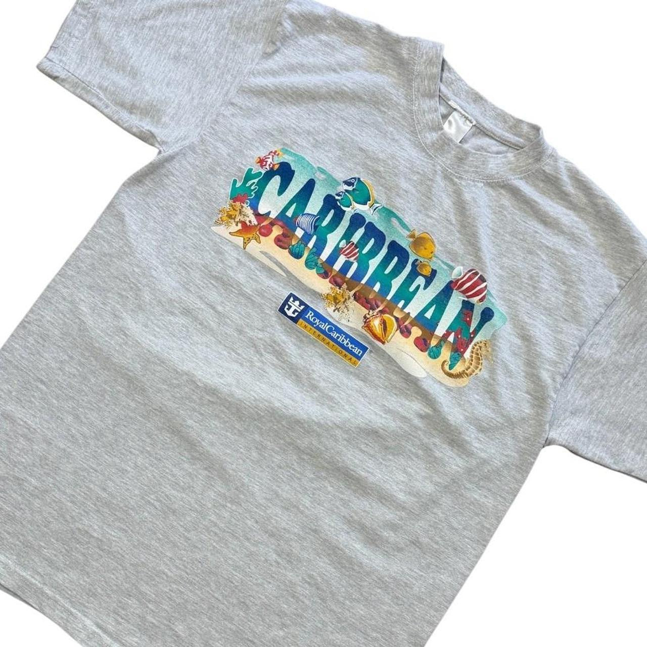 Y2K Royal Caribbean Cruise Ship Caribbean Beach Souvenir Graphic T-shirt