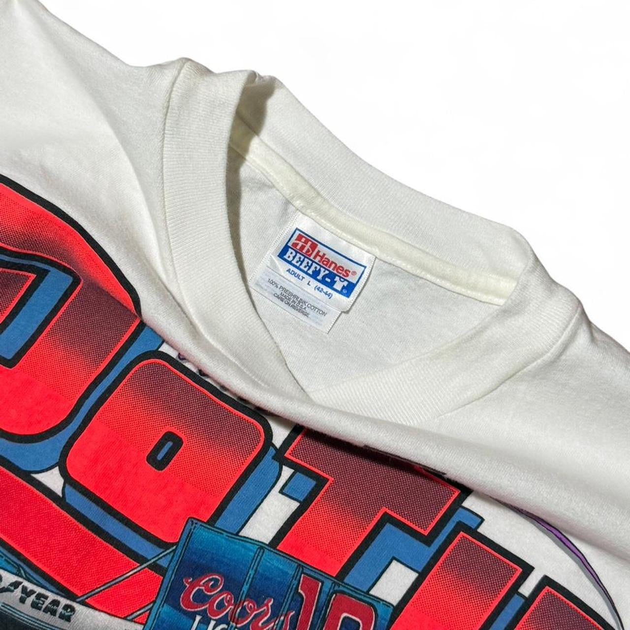 Vintage 90s Brad Doty Nascar Sprint Racer Ohio Auto Car Graphic T-shirt