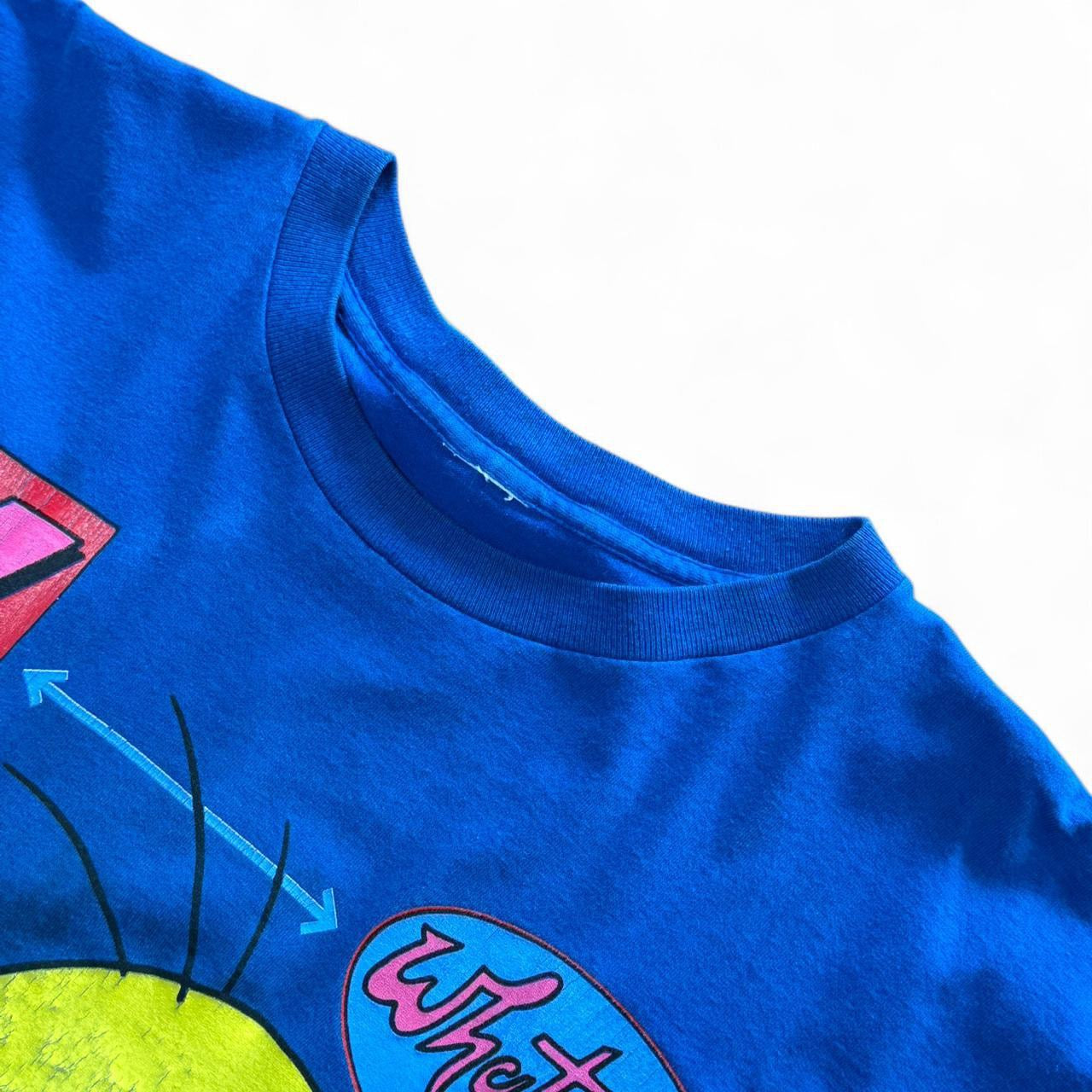 Looney Tunes Tweety Bird Cartoon “Whatever” Graphic Retro Blue Tee