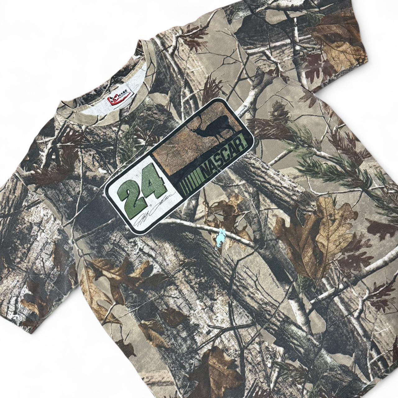 90s Realtree Camouflage Nascar Racing Graphic Tee