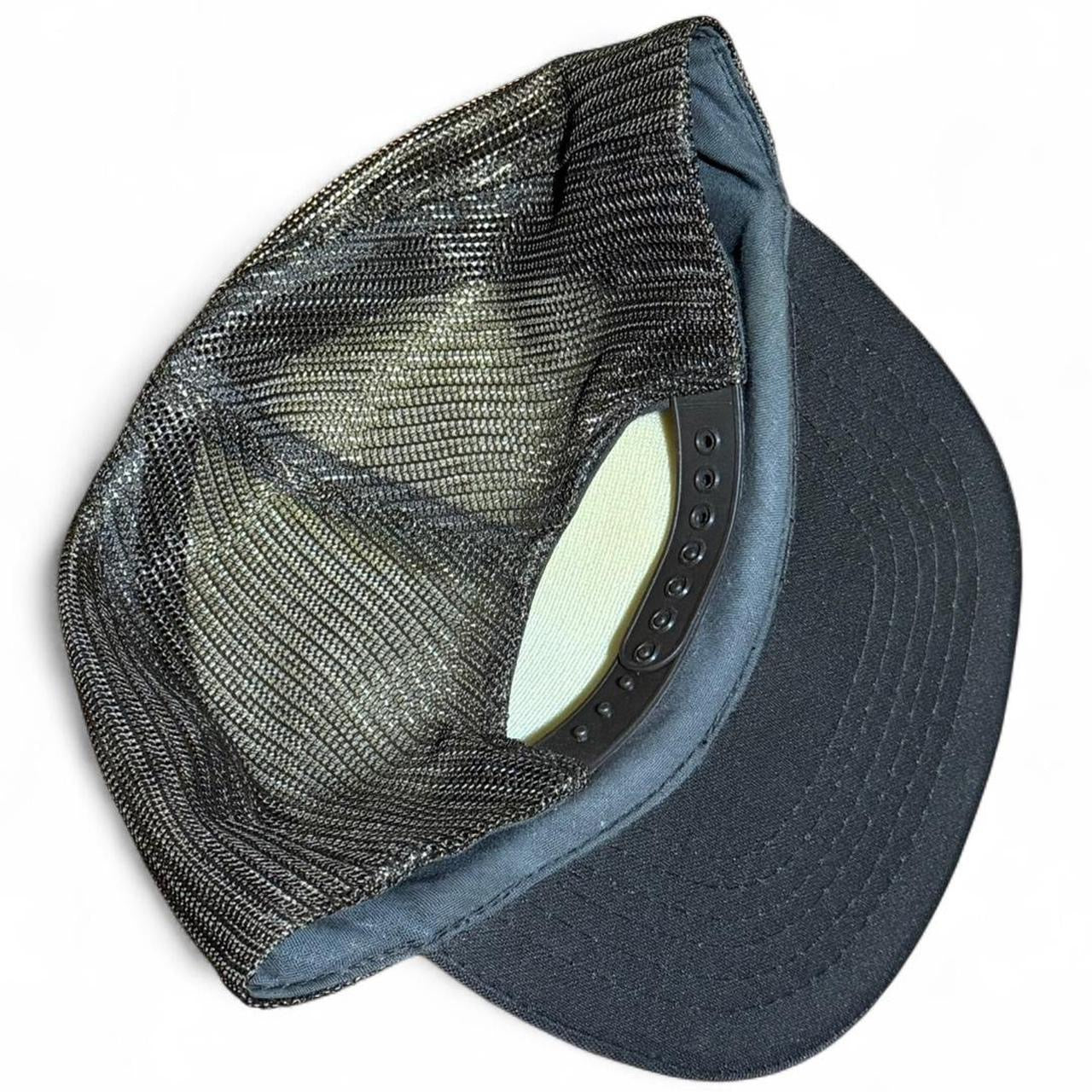 Vintage 90s Vic's Excavating Construction Trucker Mesh Retro Snapback Hat