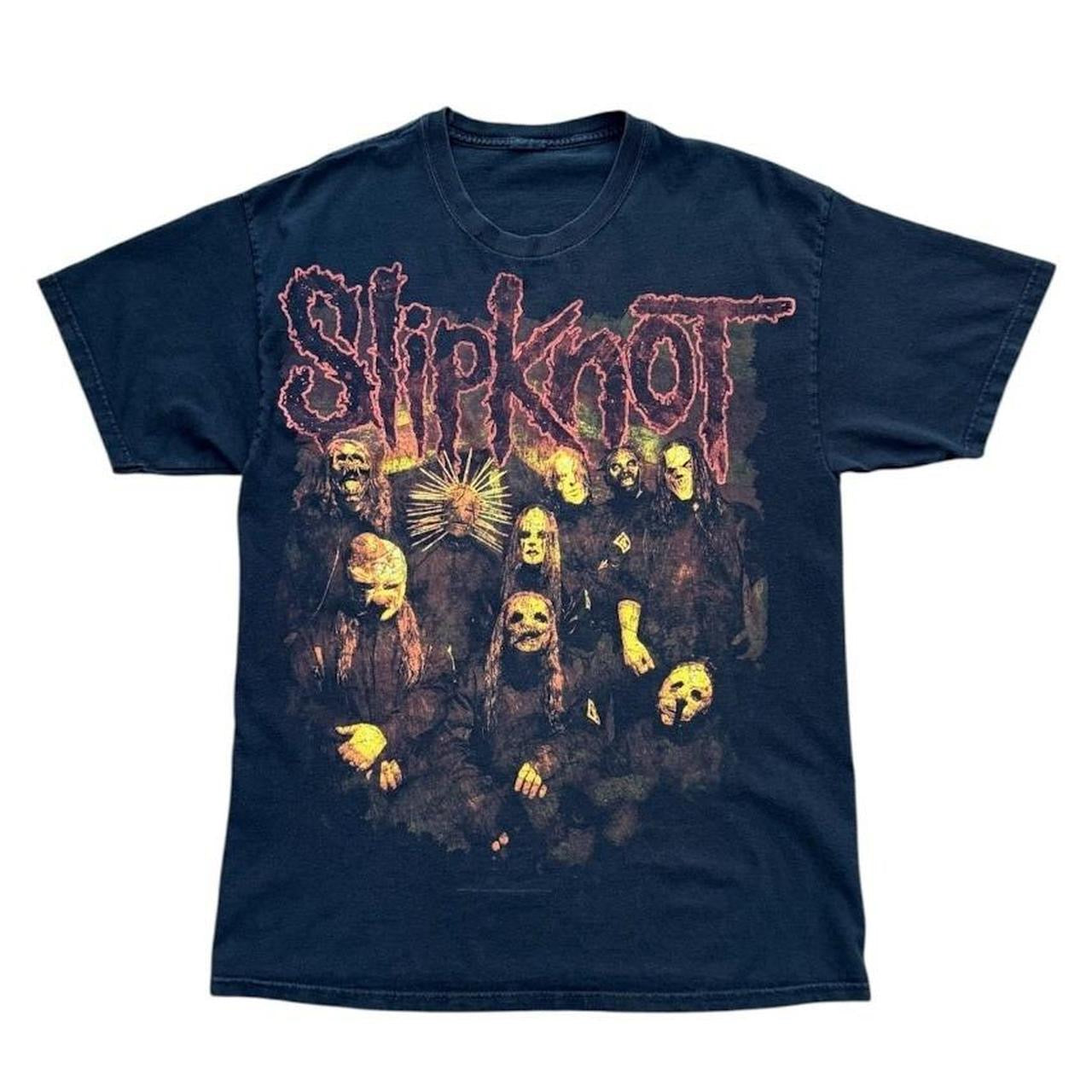 Y2K Slipknot Heavy Metal Band Concert Merch Graphic Doublesided T-shirt