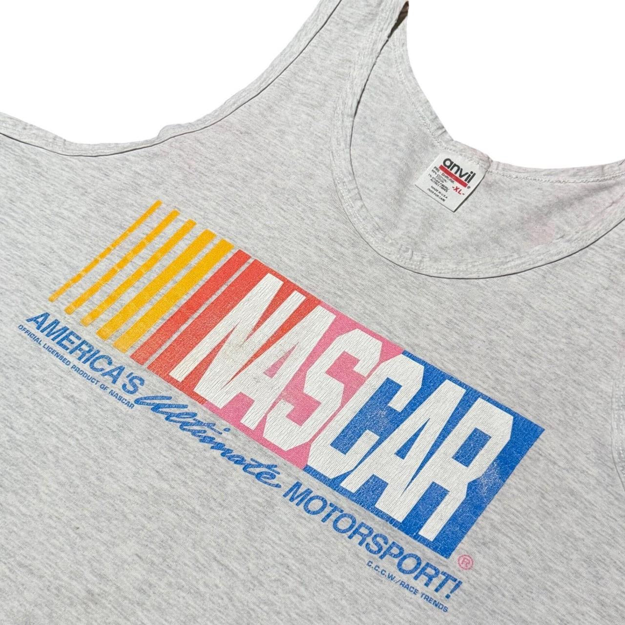 90s Nascar Racing Auto Cars Graphic Muscle Tank Top Classic Logo T-shirt
