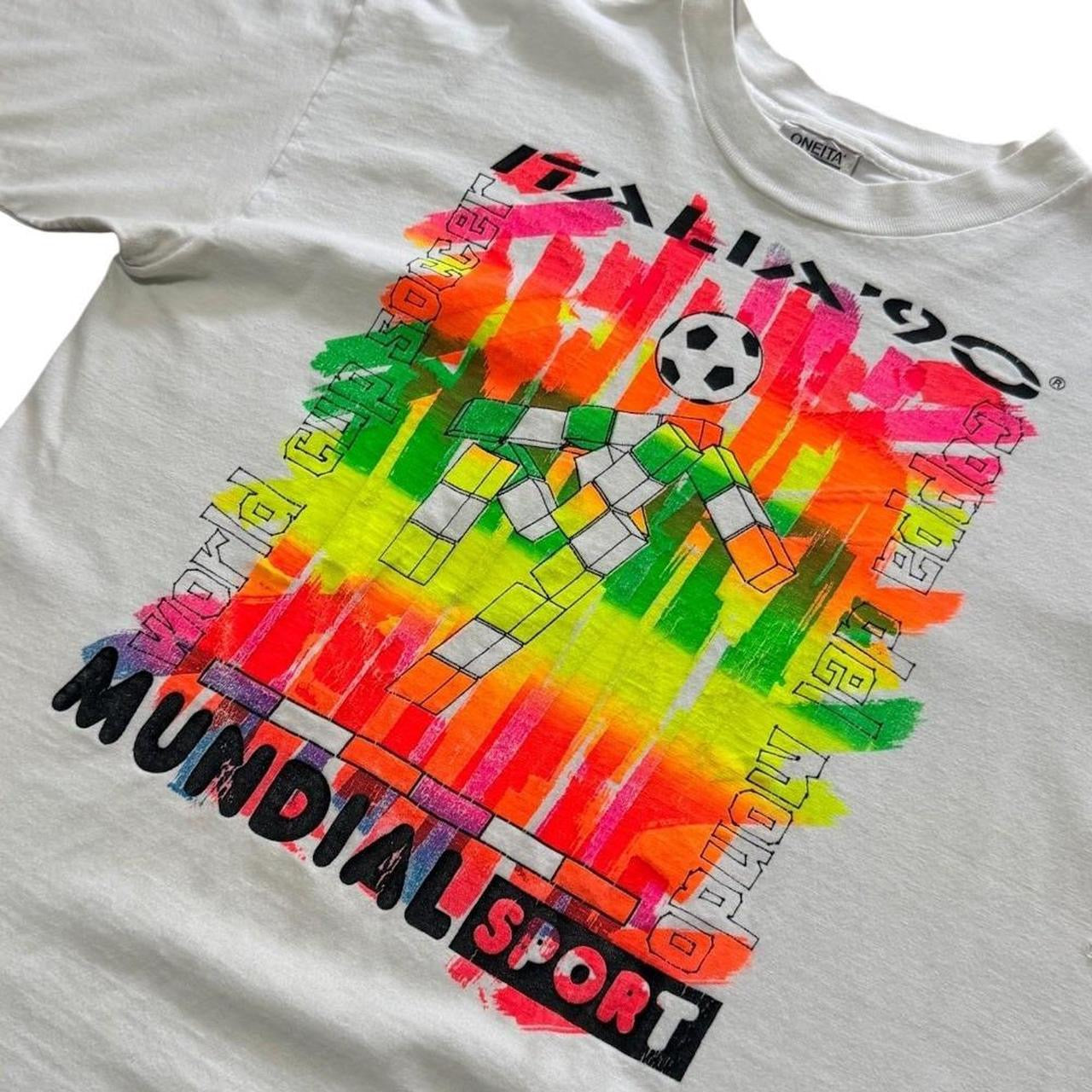 Italia 90s World Cup Soccer Ciao FIFA Graphic Football Sports T-shirt