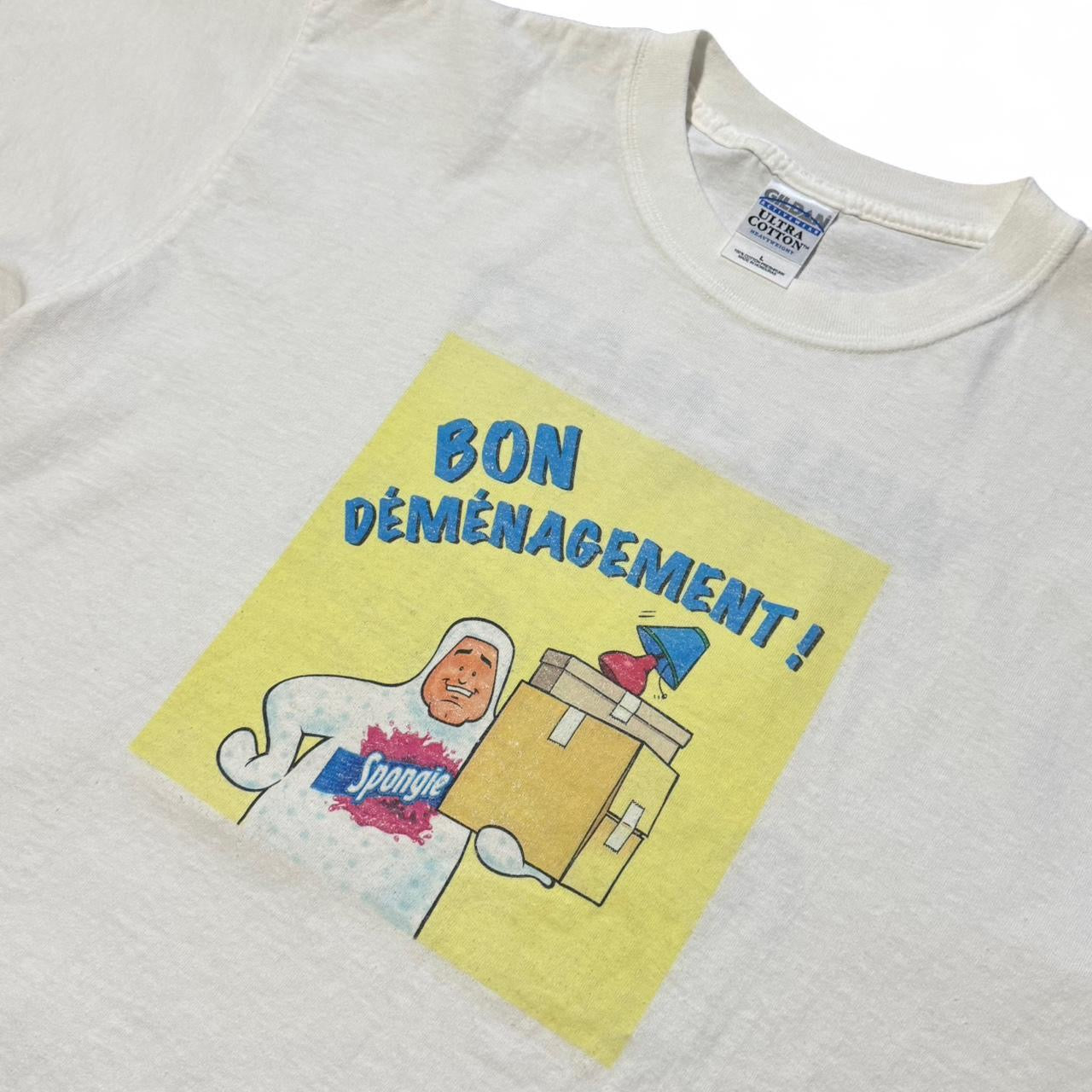Y2K Bon Demenaget! French Sponge Towels Walmart Promo Merch Tee