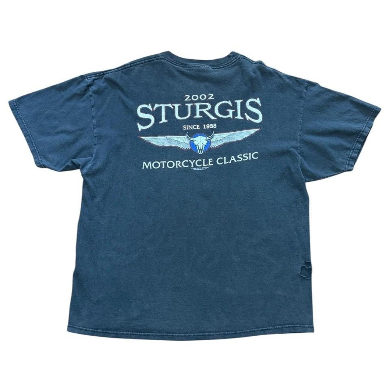 Sturgis 2002 Motorcycle Classic Eagle Biker Motorcycle Graphic T-shirt