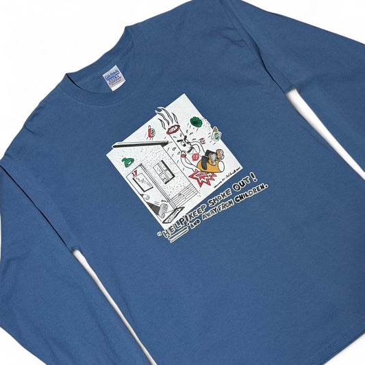 Vintage Y2K Anti Cigarettes Quit Smoking Art Graphic Long Sleeve Shirt