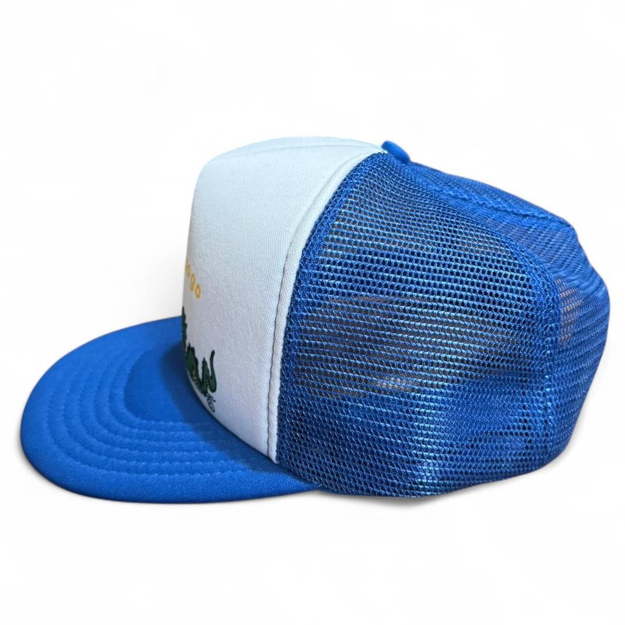 90s Ogopogo Lake Monster Vernon BC Mesh Snapback Hat