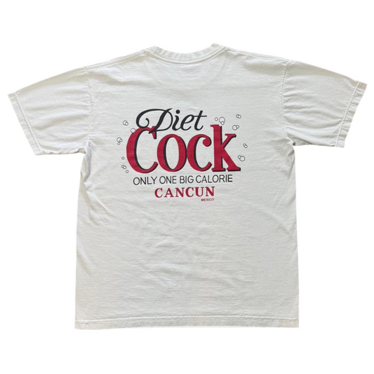 90s Lewd Novelty Coca-Cola Parody Diet Cock Joke Tee