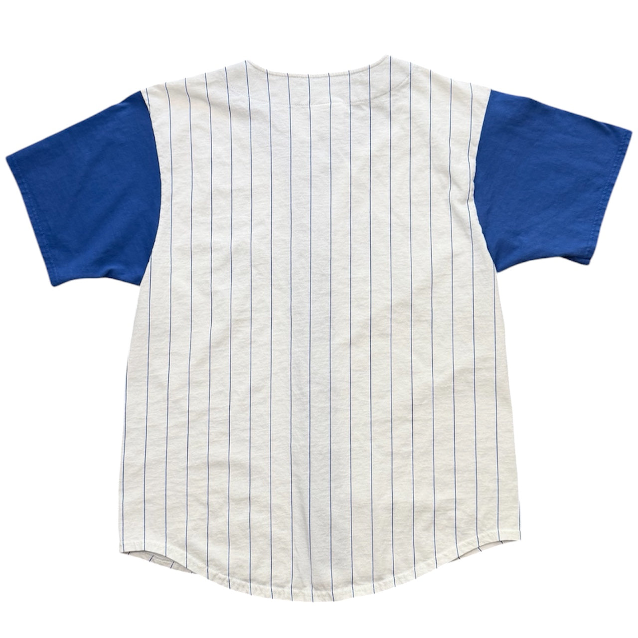 Vintage 90s Badger Sport Irish Baseball Blue White Pinstripe Jersey USA Large