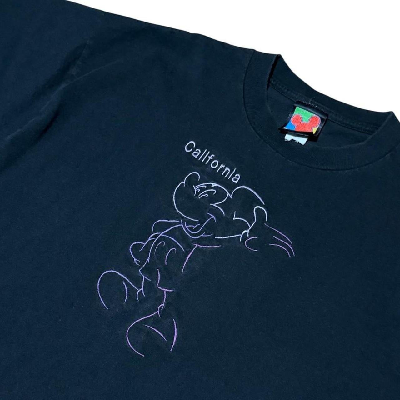 90s Disney Mickey Mouse Embroidered California Graphic Souvenir T-Shirt