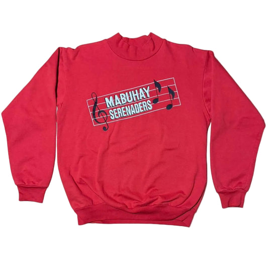 90s Mockneck Mabuhay Serenaders Band Music Pullover Sweater