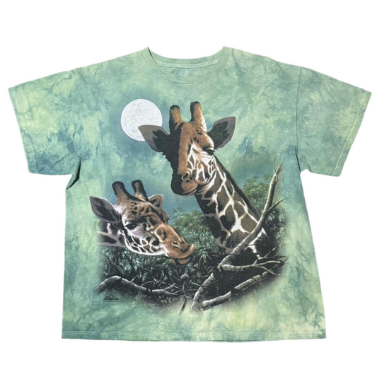 90s The Mountain Tie-Dye Giraffe Tee