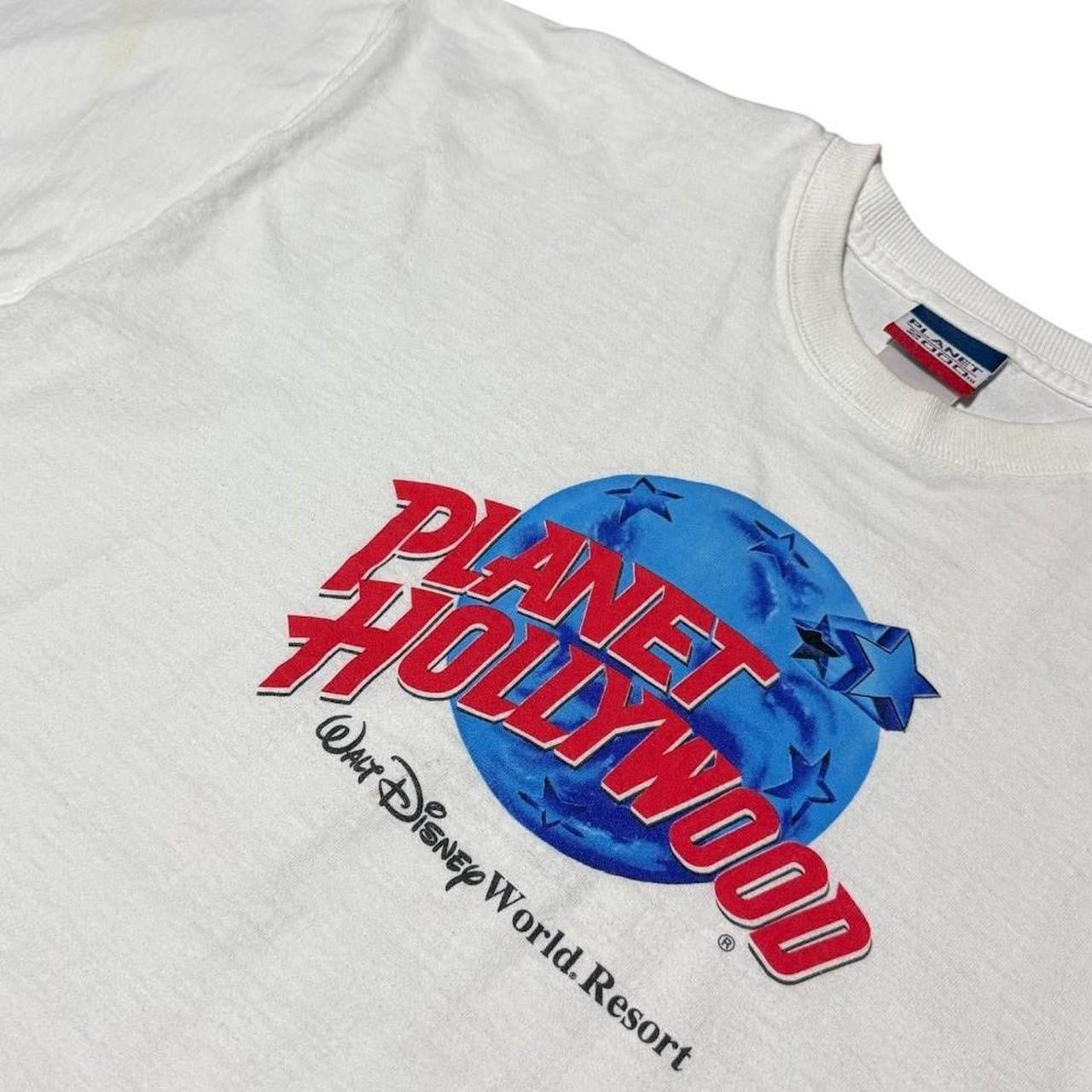 90s Y2K Planet Hollywood Walt Disney World Resort Logo Graphic T-Shirt