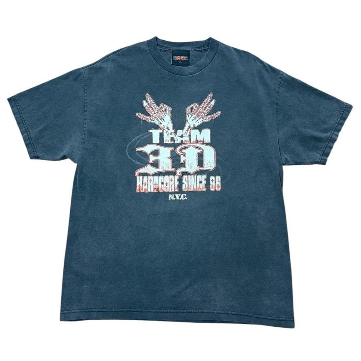 Y2K Dudley Boyz Wrestling Team 3D Hardcore Since 96 NYC New York T-shirt
