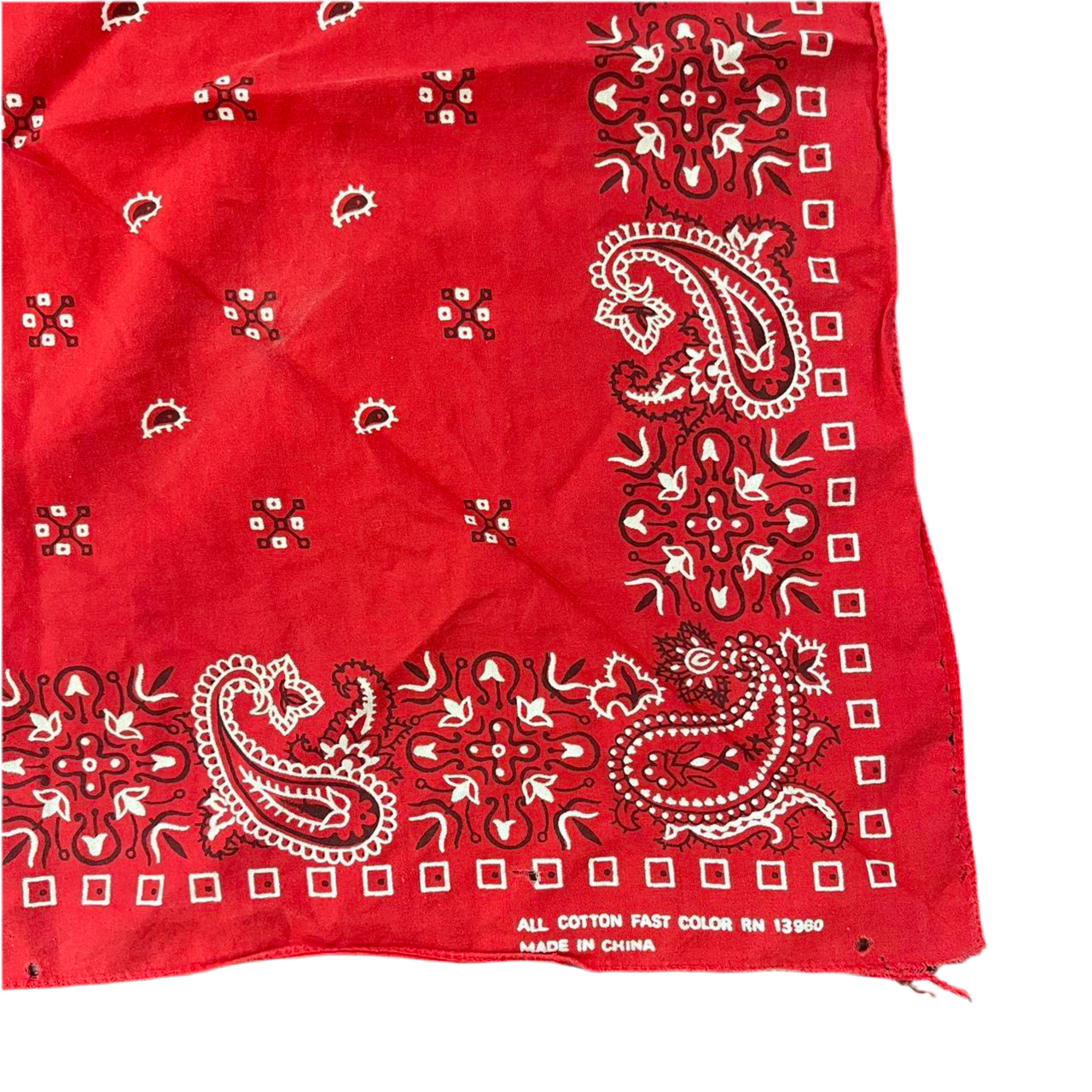 Vintage Paisley Bandana Handkerchief