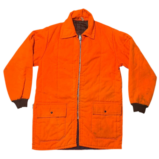 70s Simco Custom Altered Heavyweight Orange Hunting Jacket