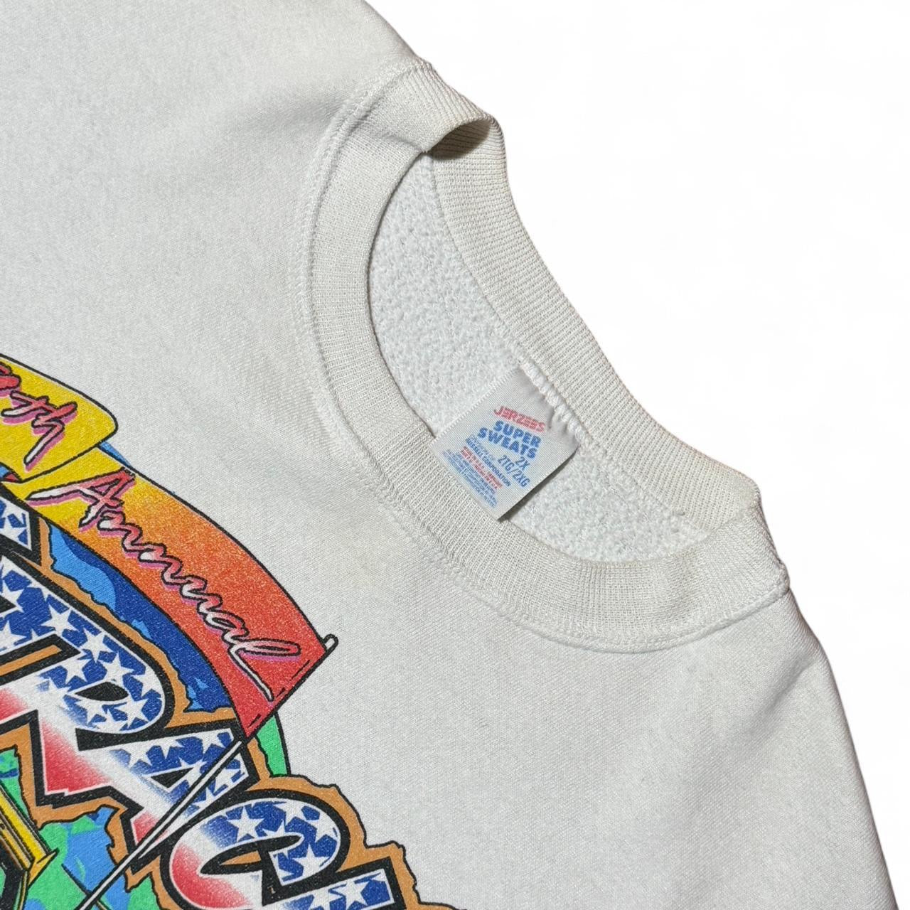 90s Dirt Track World Championship Racing Cutoff Sweatshirt