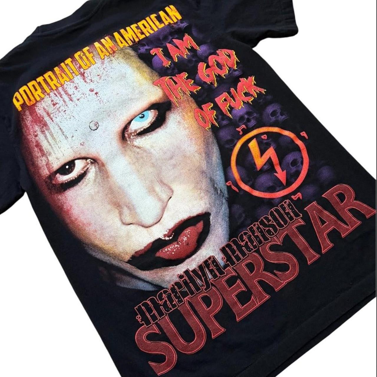 Y2K Marilyn Manson Antichrist Superstar Concert Merch Band Tour T-shirt
