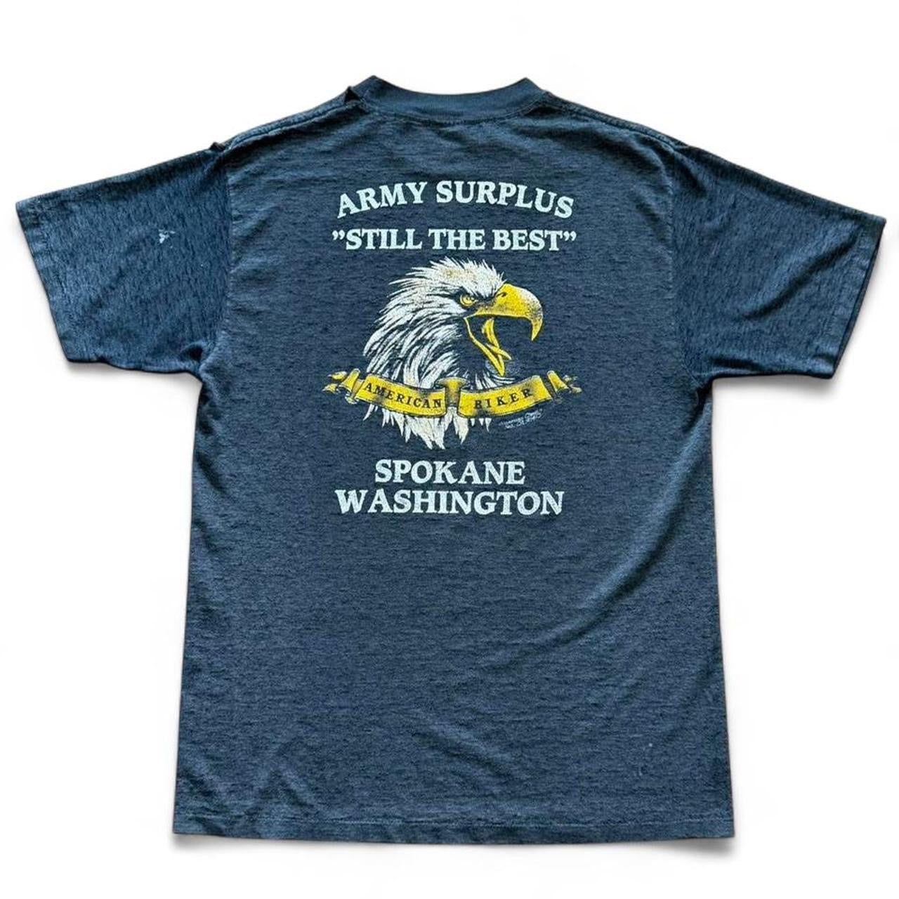 Vintage ‘89 3D Emblem Harley Davidson Survivors Wolf Biker Motorcycle T-shirt
