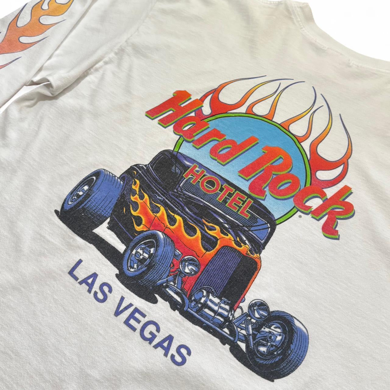 90s Hard Rock Cafe Las Vegas Hot Rod Flames Long Sleeve Shirt