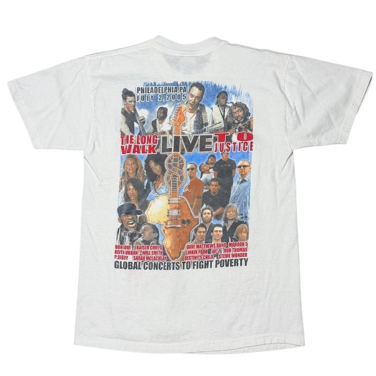 Y2K Live 8 2005 Philadelphia Concert Festival Merch T-shirt