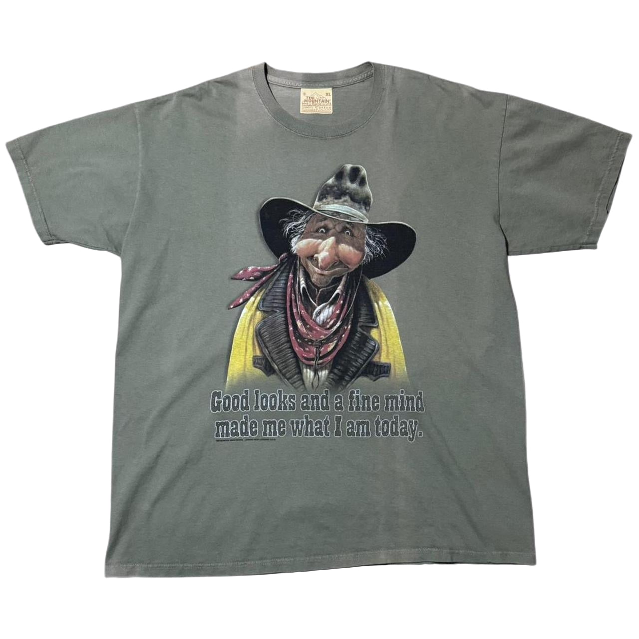 90s The Mountain Mike Scovel Handsome Old Man Novelty Joke Graphic Tee