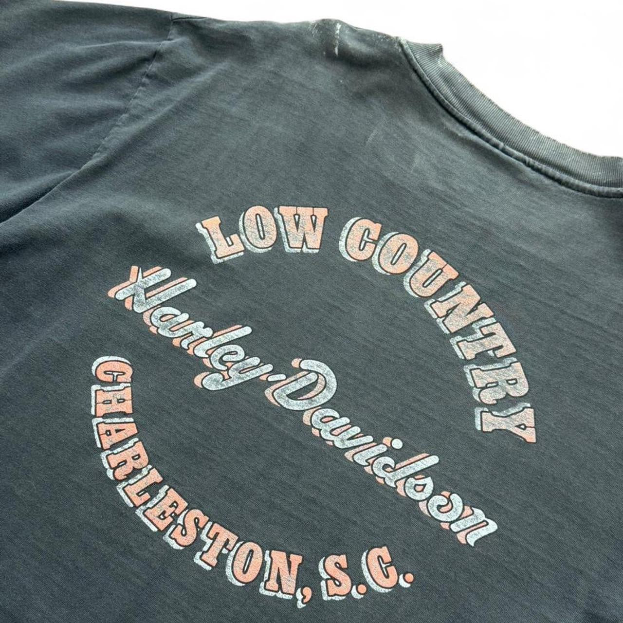 90s Harley Davidson Eagle Biker Motorcycle Faded Distressed T-shirt