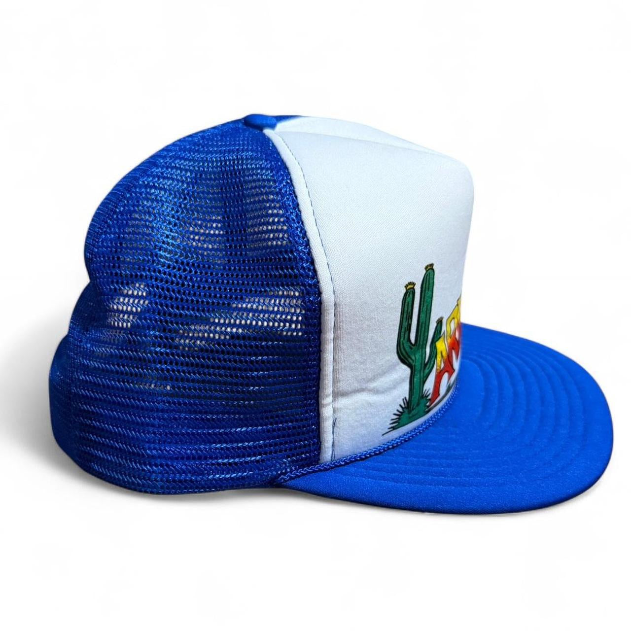 Vintage 90s Arizona Art Souvenir Tourist Trucker Mesh Graphic Snapback Hat